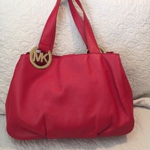 Michael Kors red tote